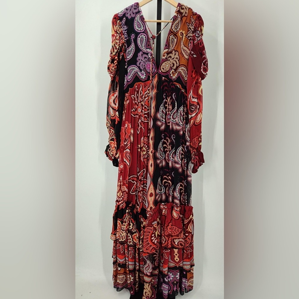 Farm Rio Sweet Mermaids Paisley Maxi Dress - Picture 2 of 4